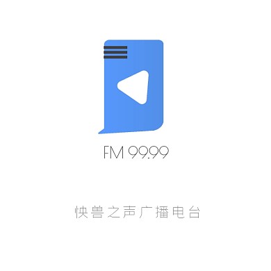 主播电台校园广播简约logo