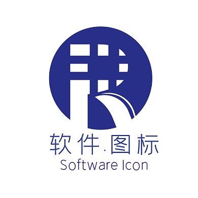 软件图标蓝色创意logo设计