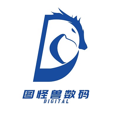 淘宝电商门头门店数码D字LOGO标志设计