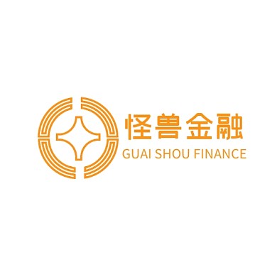 LOGO金融股橙色大气金融理财logo