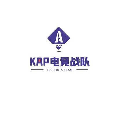 KAP电竞战队创意黑白色标志