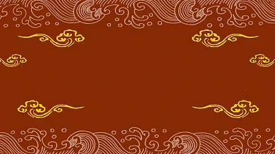 图怪兽原创元素古风背景插画元素