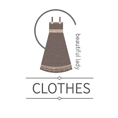 简约英文服装店铺logo