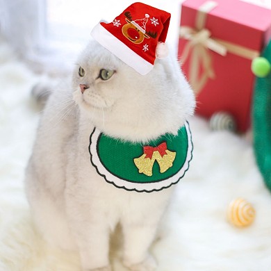 圣诞头像圣诞帽子宠物猫咪可爱红包头像