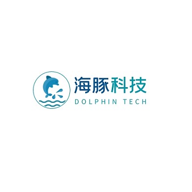 海豚科技蓝色logo设计