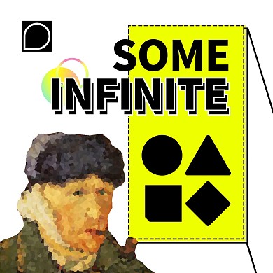 几何创意拼色梵高艺术CD封面