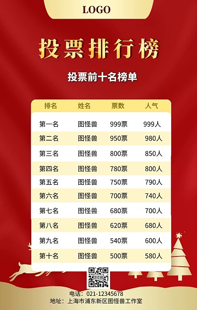 商业风投票海报模板