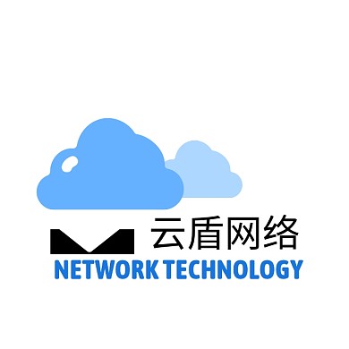 简约创意蓝色云朵网络科技logo