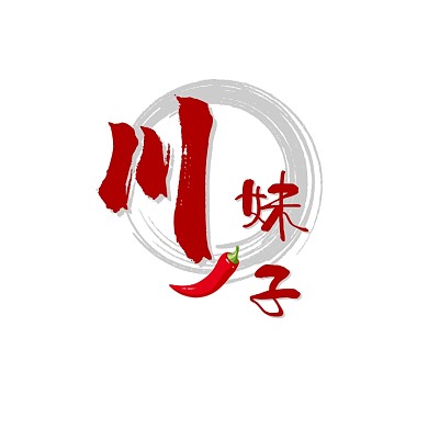 湘菜馆logo川妹子