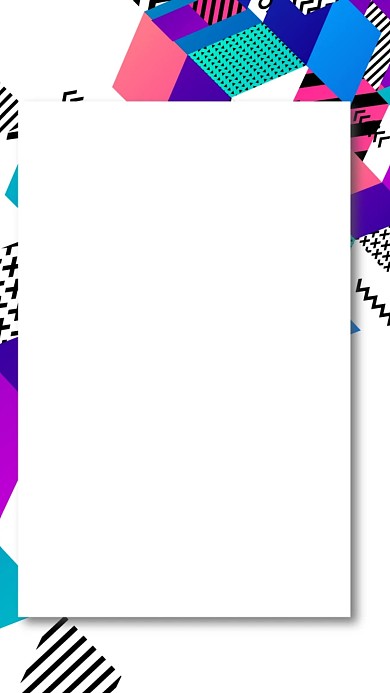 图怪兽原创元素简约几何风格主题海报背景