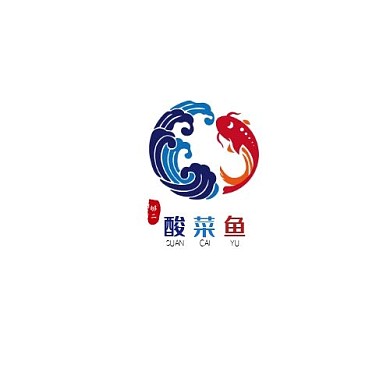 2021图形红色简约酸菜鱼宣传logo