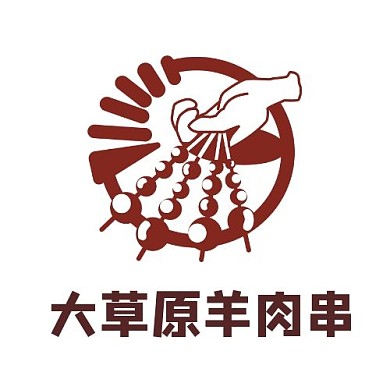 大草原羊肉串餐饮业烧烤LOGO