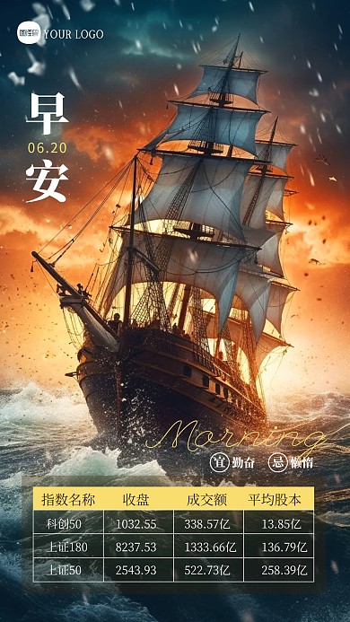 金融行业最新市场走势日签
