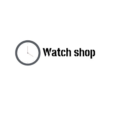 钟表元素logo简约黑色平面logo