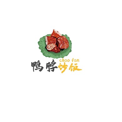 鸭脖炒饭logo设计