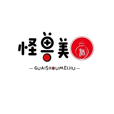  卖酒平台简约黑色印刷平面LOGO设计