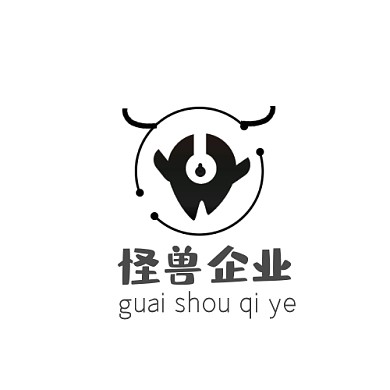 黑白简约企业logo