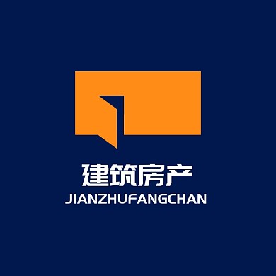 房产地产深色简约设计logo