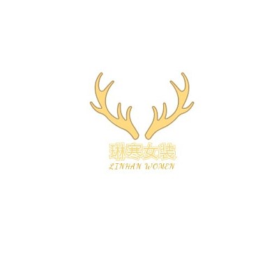 橙色大气女装logo设计