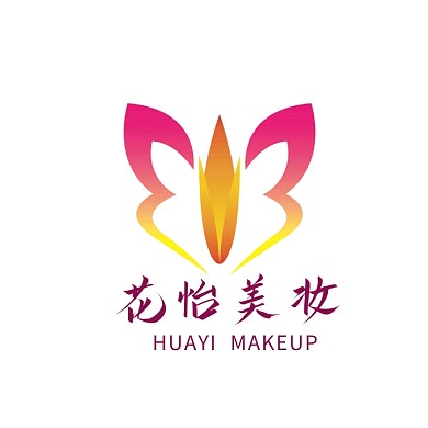 花怡美妆创意logo设计