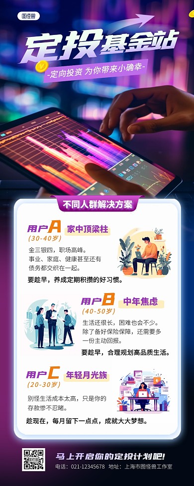 基金公司定制解决方案营销长图