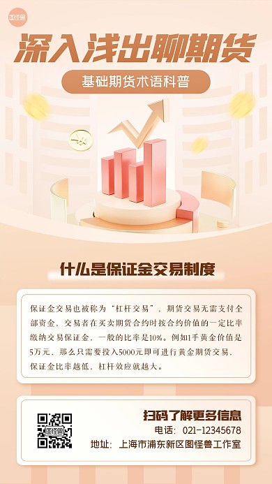 金融理财期货术语科普手机海报