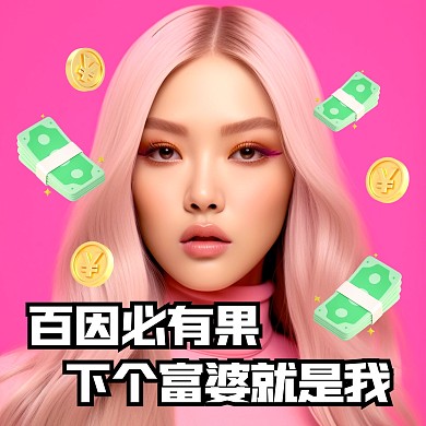 下个富婆就是我表情包趣味趣味效果模板