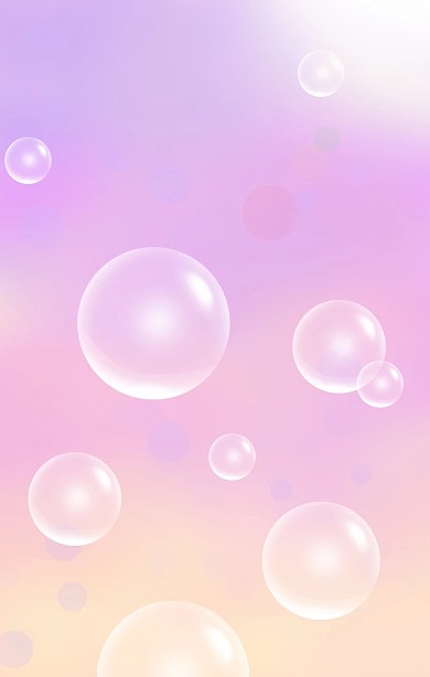 紫色渐变色梦幻泡泡圣诞树气球海报