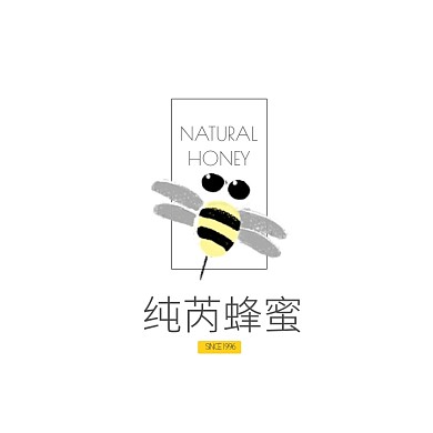 有机食品蜂蜜简约logo