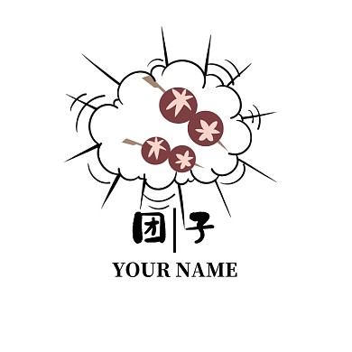 团子简约卡通头像logo