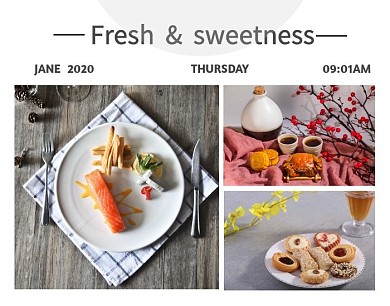 新鲜美味食材拼图