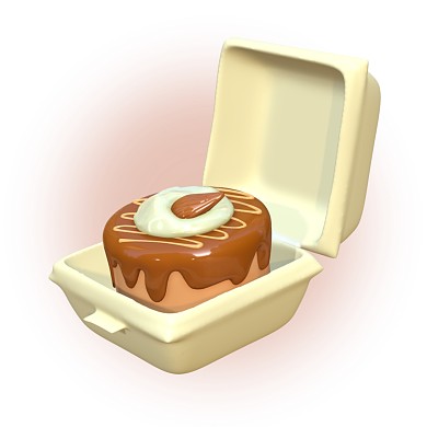 趣味蛋糕3D头像