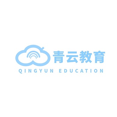 青色云彩青云线上教育线上教育LOGO