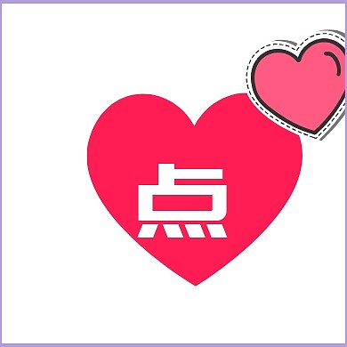 蓝色方块红色按钮点公众号封面小图