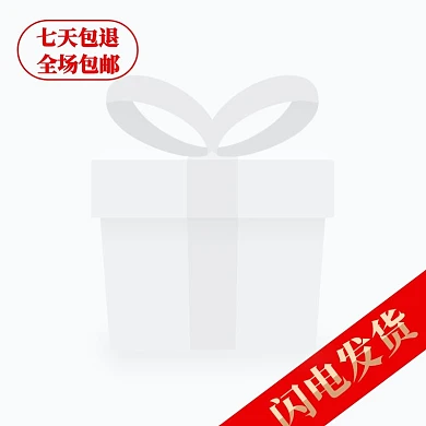 红色简约醒目闪电发货包邮退换主图图标角标