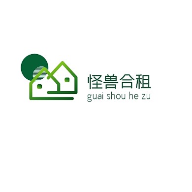 绿色简约合租logo