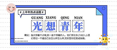 上半年热点话题网络词语公众号封面