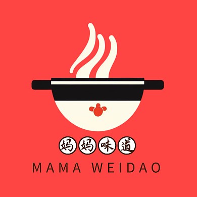 卡通可爱手绘通用餐饮LOGO