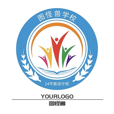 电商淘宝教育培训学校班徽标志logo