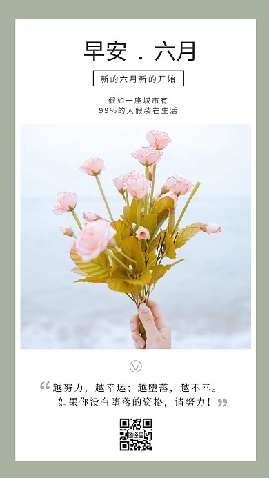 简约早安问候野花图片励志话语日签