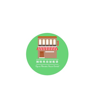 卡通简约房子LOGO图片设计海报