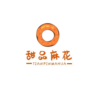 甜品麻花创意餐饮LOGO设计