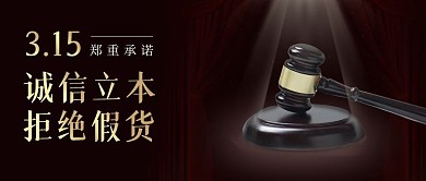 315消费者权益保护日承诺简约公众号首图