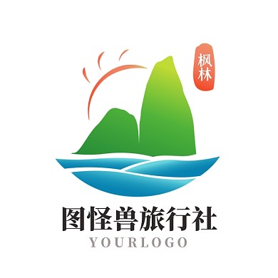 淘宝电商旅游社景区logo标志