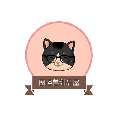 猫咪动物形象甜品logo