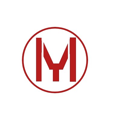 简约创意红色圆形时尚MY字母logo