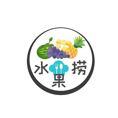 水果捞黑色线条logo