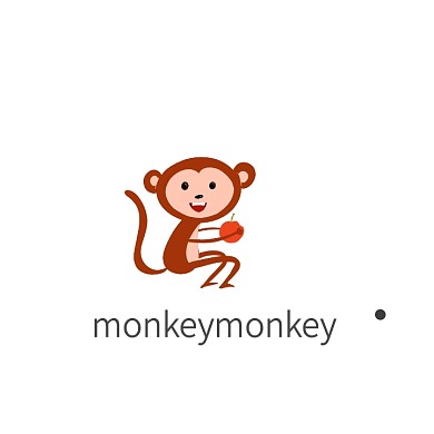 猩猩动物头像logo设计