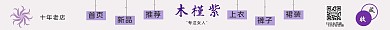 休闲时尚女装紫色简约大气店招