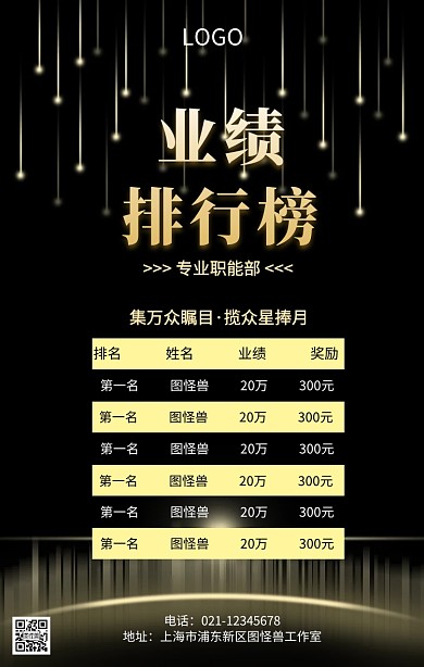 黑金大气专业职能部排行榜